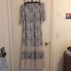 Off the Shoulder Maxi Dress